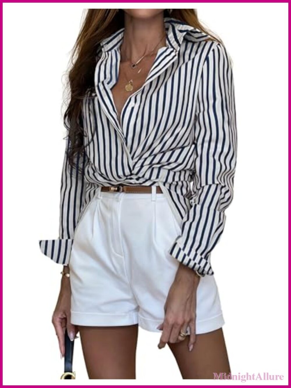 Women's Dressy Casual Long Sleeve Button Down Blouse Print Collared Work Top